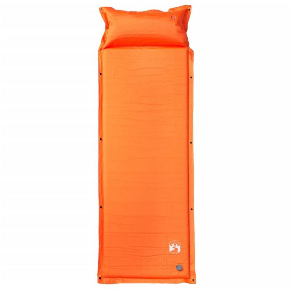 VIDAXL Matelas de camping autogonflant avec oreiller 1 personne orange
