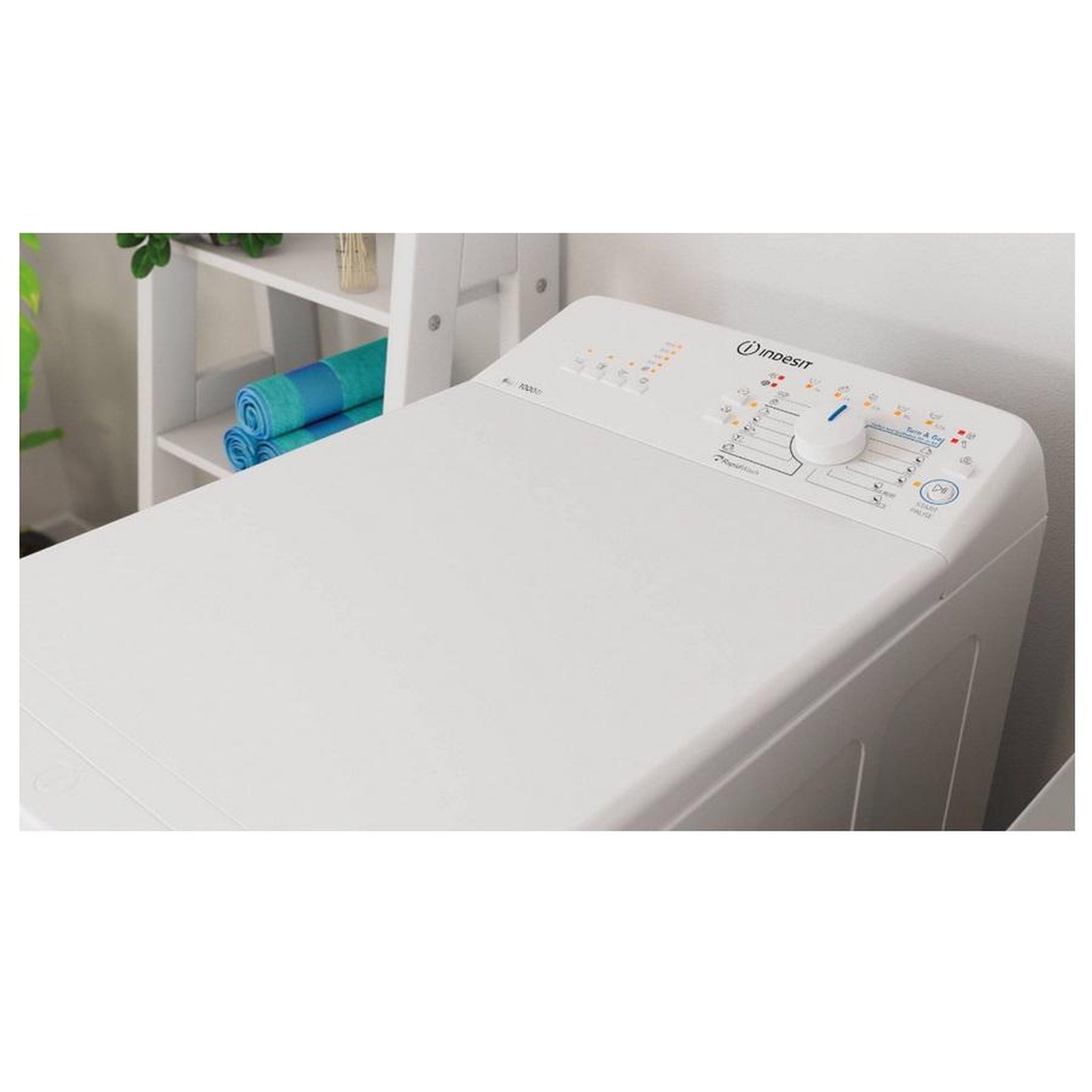 Voir la diapositive 4 : Indesit Lave-linge top 6kg 1000 tours/min - btwl60400eun