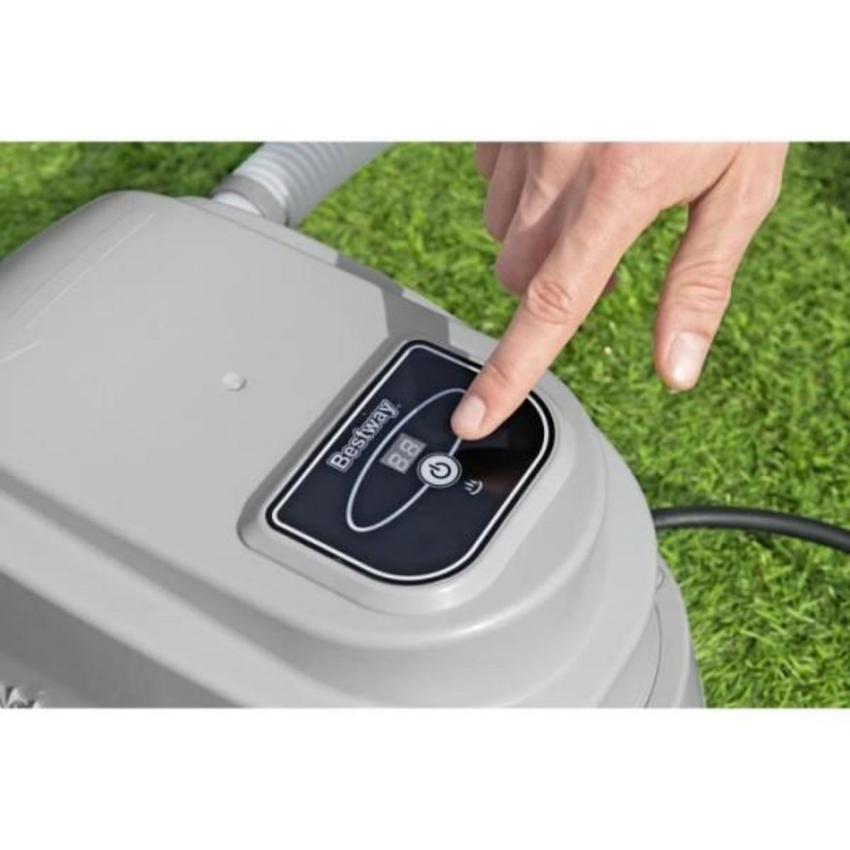 BESTWAY Réchauffeur électrique - Bestway - Pour piscine hors sol - Gris