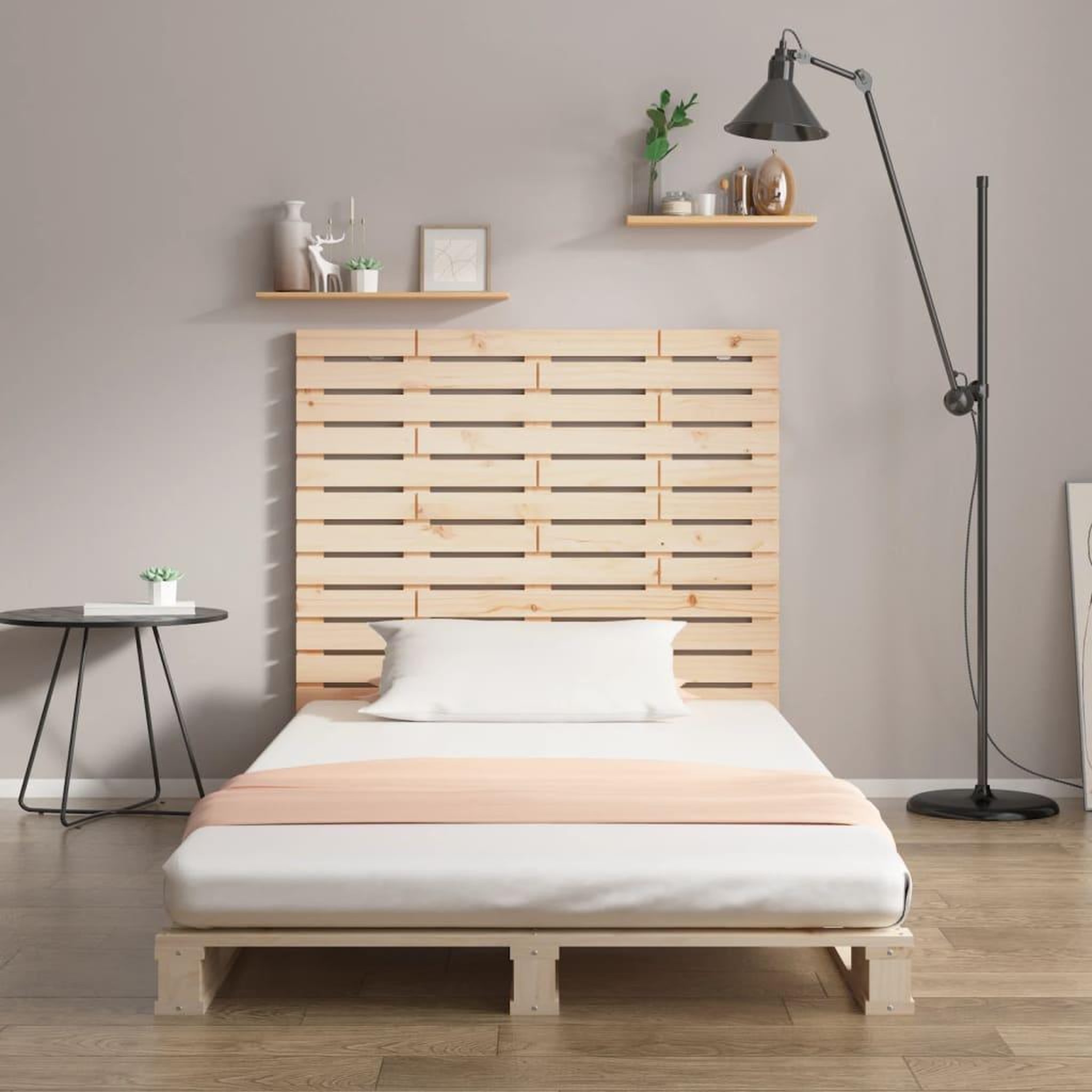 Voir la diapositive 3 : VIDAXL Tete de lit murale 146x3x91,5 cm Bois massif de pin