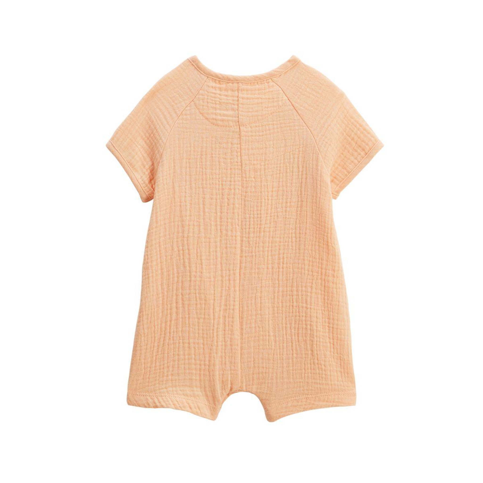 Voir la diapositive 6 : Petit Béguin Barboteuse bébé + headband en gaze de coton sierra