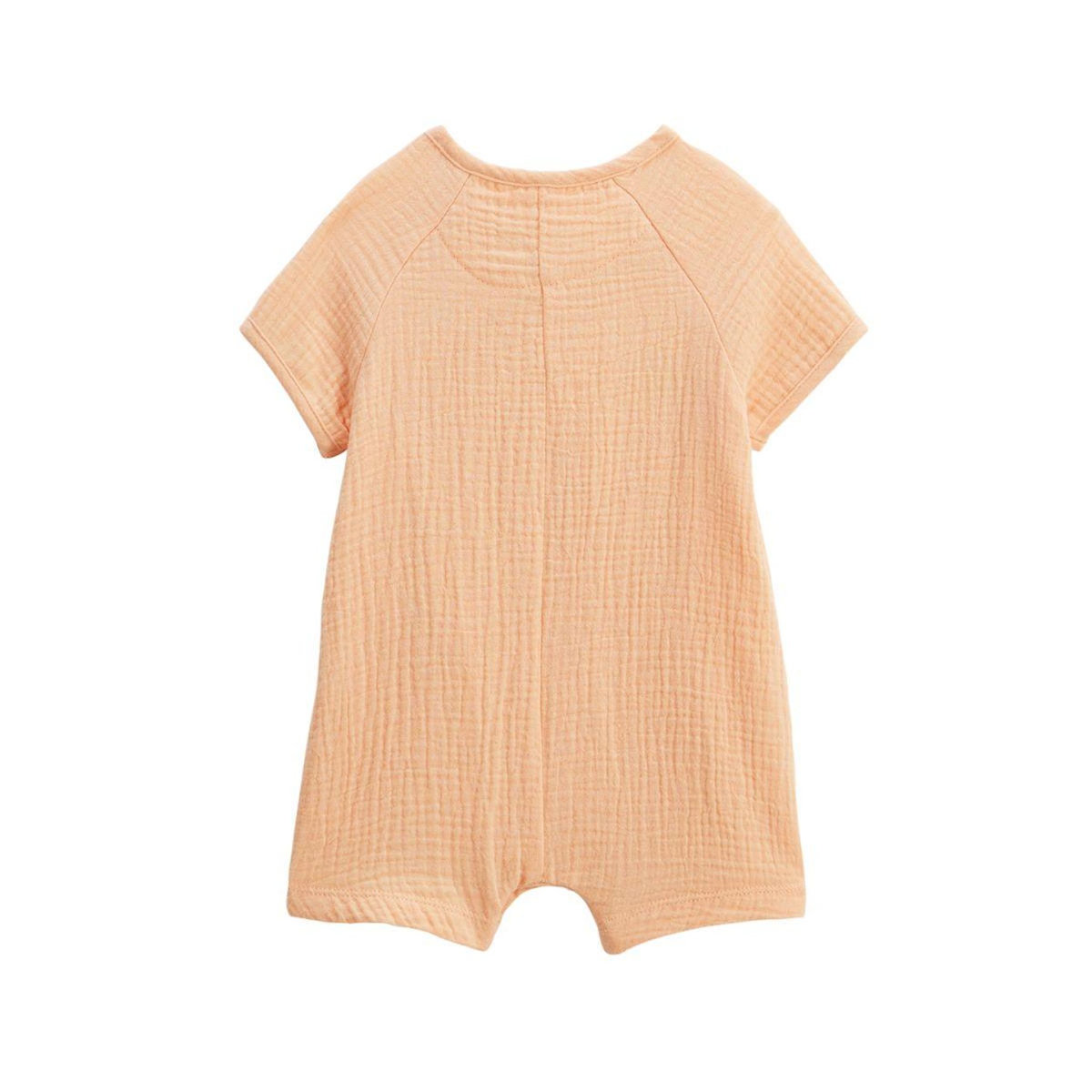 Petit Béguin Barboteuse bébé + headband en gaze de coton Sierra