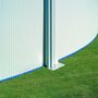 Voir la diapositive 4 : GRE Piscine hors sol acier ronde - Blanche - 4,80 x 1,22 m - FIDJI