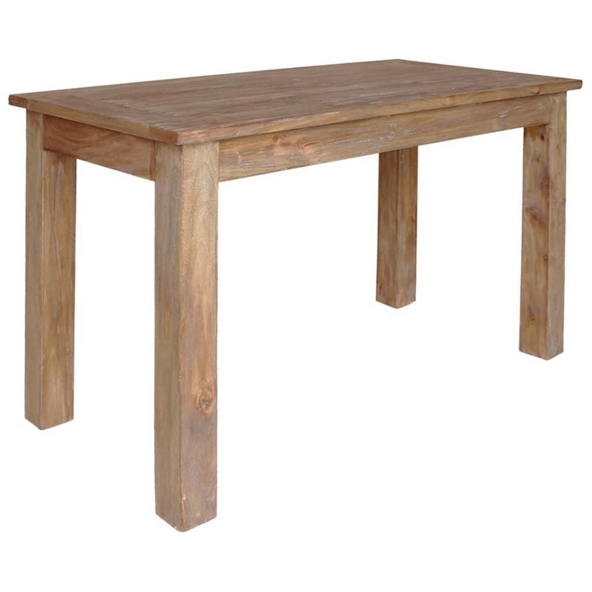 VIDAXL Table a manger bois d'acajou massif 120x60x77 cm