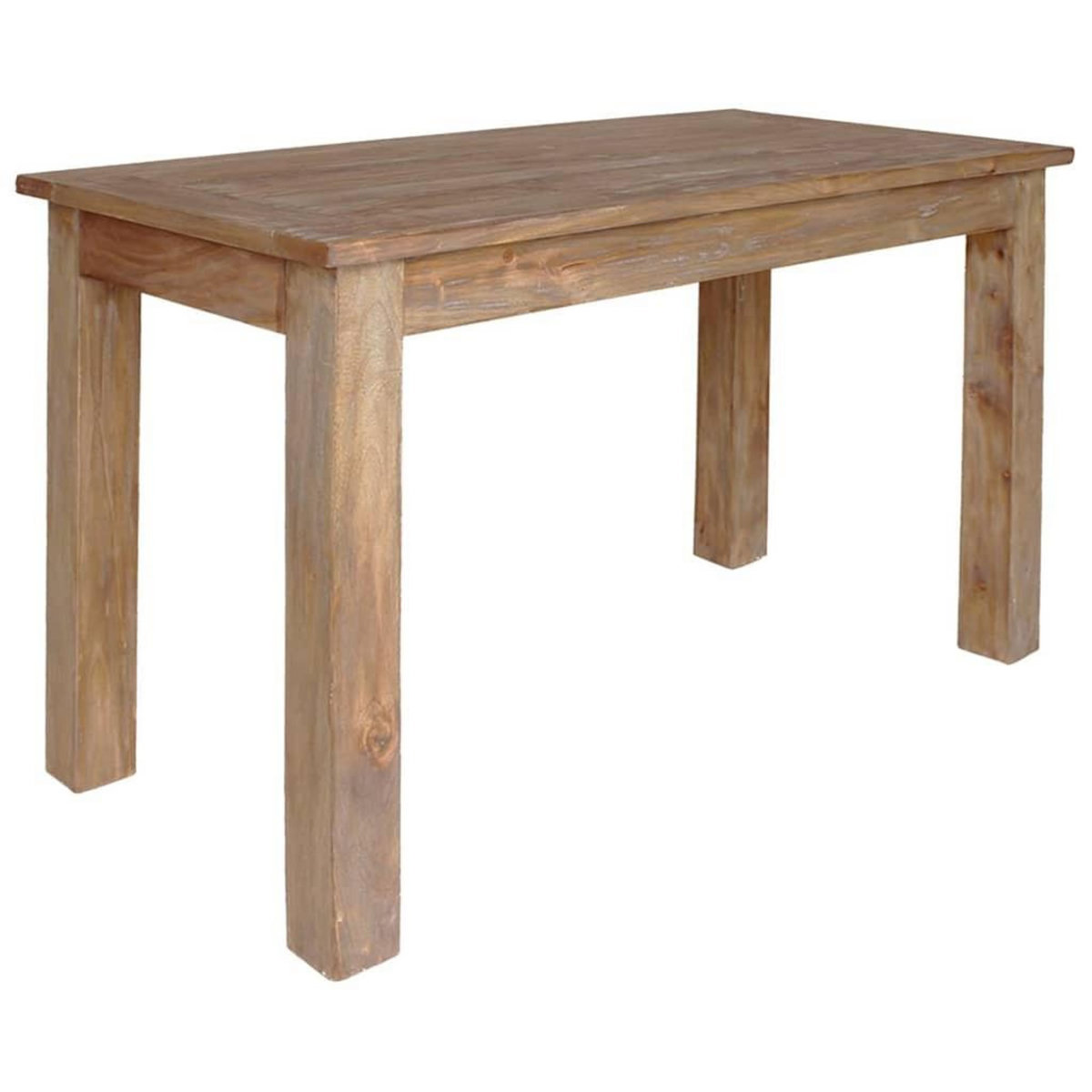 VIDAXL Table a manger bois d'acajou massif 120x60x77 cm