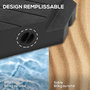 Voir la diapositive 5 : OUTSUNNY Lot de 4 dalles de lestage parasol déporté piètement croix - à lester eau ou sable - HDPE noir