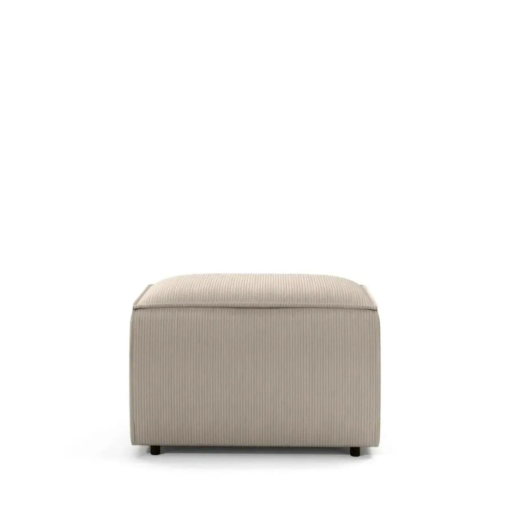 Voir la diapositive 1 : CASANOVA PARIS Jade - pouf velours côtelé