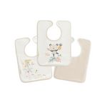 Petit Béguin Lot de 3 bavoirs bébé Baby Panda. Coloris disponibles : Beige