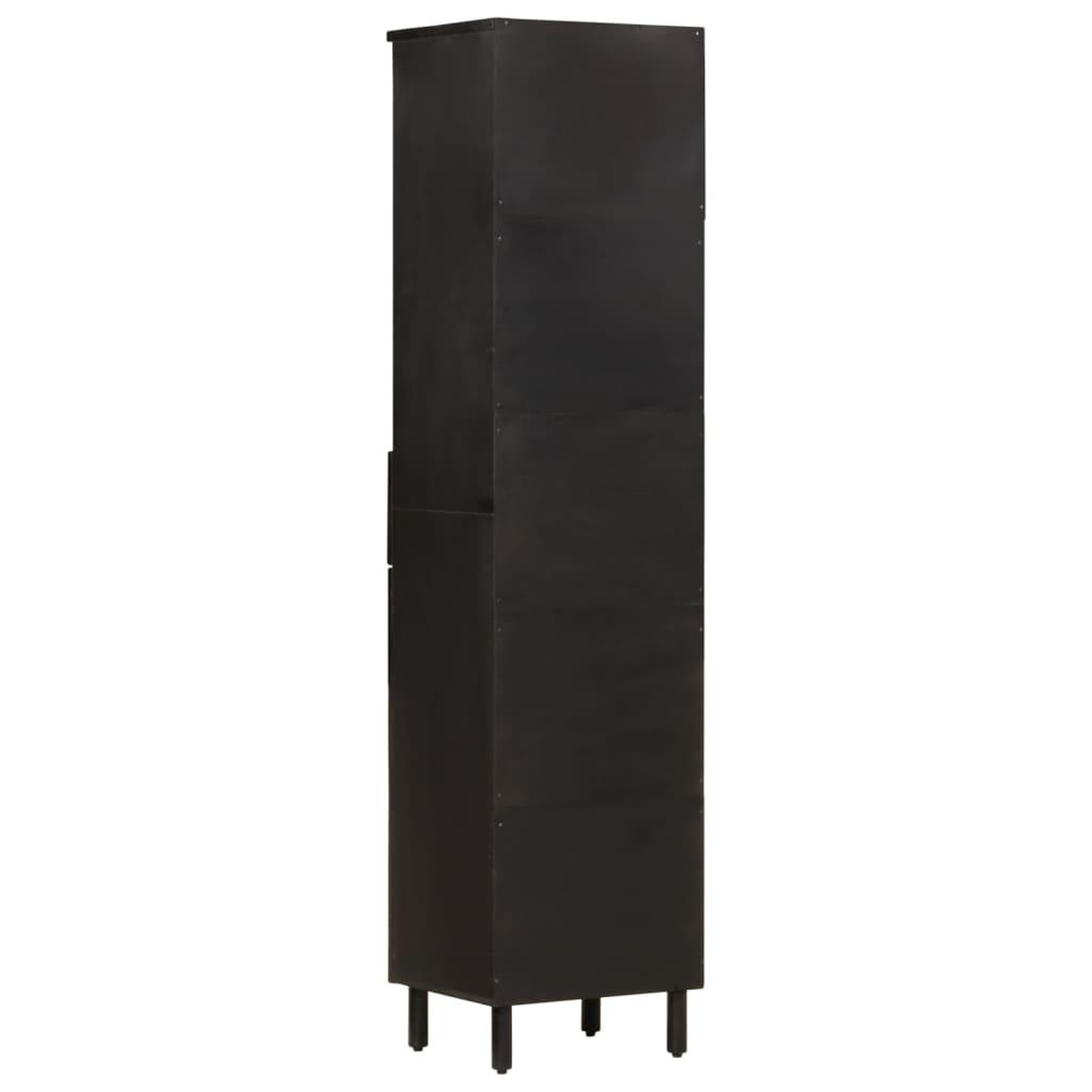 Voir la diapositive 5 : VIDAXL Armoire de salle de bain noir 38x33x160 cm bois massif manguier