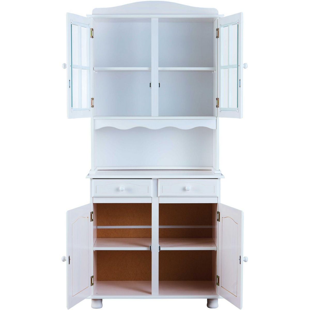 Bahut Vaisselier  4 portes 2 tiroirs Pin massif MARBELLA