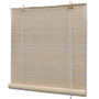 Voir la diapositive 2 : VIDAXL Stores a rouleau Bambou naturel 4 pcs 120x160 cm