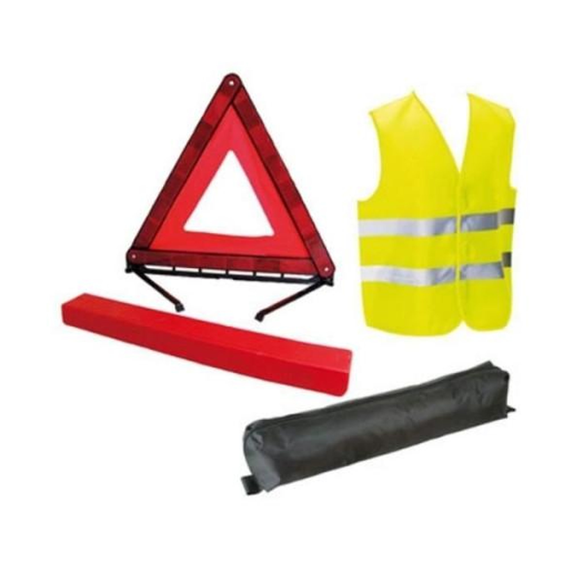 Voir la diapositive 2 : HTC EQUIPEMENT Pack sécurité - htc equipement - jeunes conducteurs - 1 gilet de sécurité + 1 triangle, 1 transmetteur fm, 1 disque électro