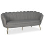 Voir la diapositive 1 : Paris Prix Canapé 3 Places en Bouclette  André  181cm Gris