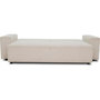 Voir la diapositive 4 : MARKET24 Canapé droit convertible 3 places JOSH - velours côtelé beige - Coffre de rangement - L239xP86xH85cm