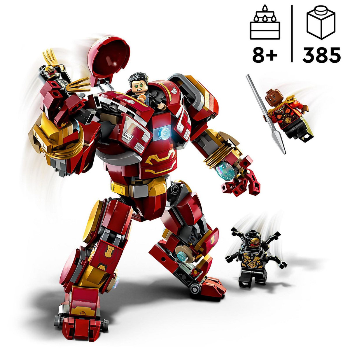 LEGO Marvel Super Heros 76247 Hulkbuster : La bataille du Wakand, Figurine, Jouet à Construire avec Minifigurine Hulk Bruce Banner, Avengers : Infinity War