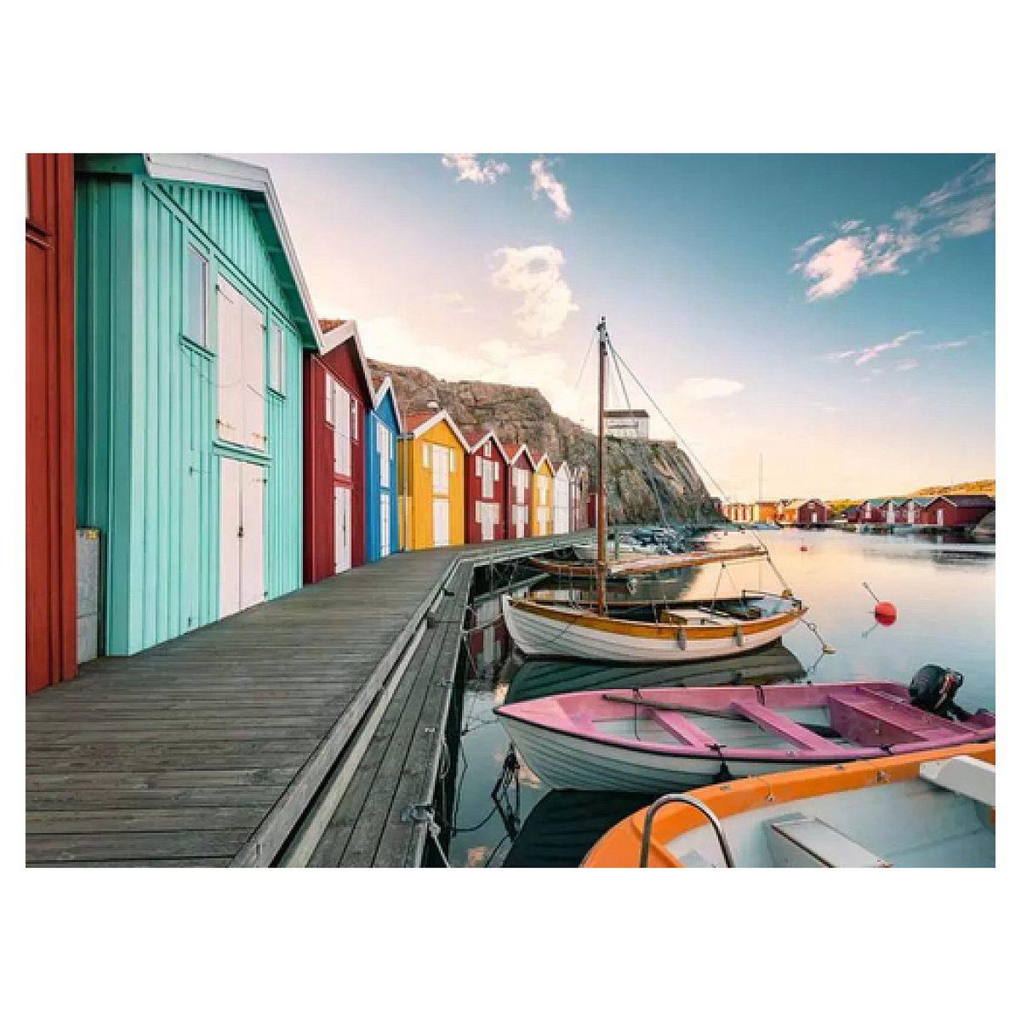 Voir la diapositive 2 : Nathan 500p puzzle maisons flottantes en suede