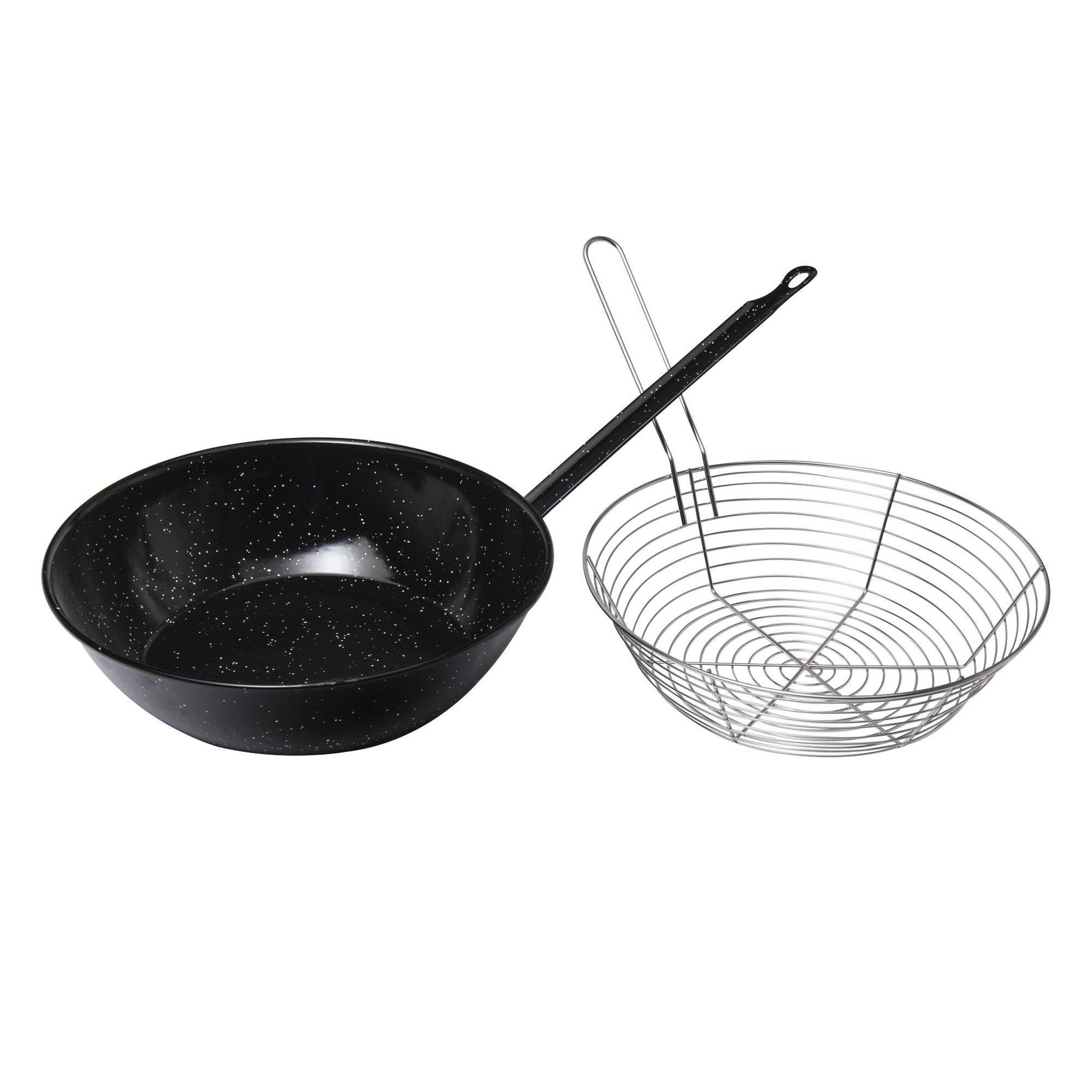 Voir la diapositive 4 : Vaello Poêle friteuse émaillée Ø 28 cm Vaello