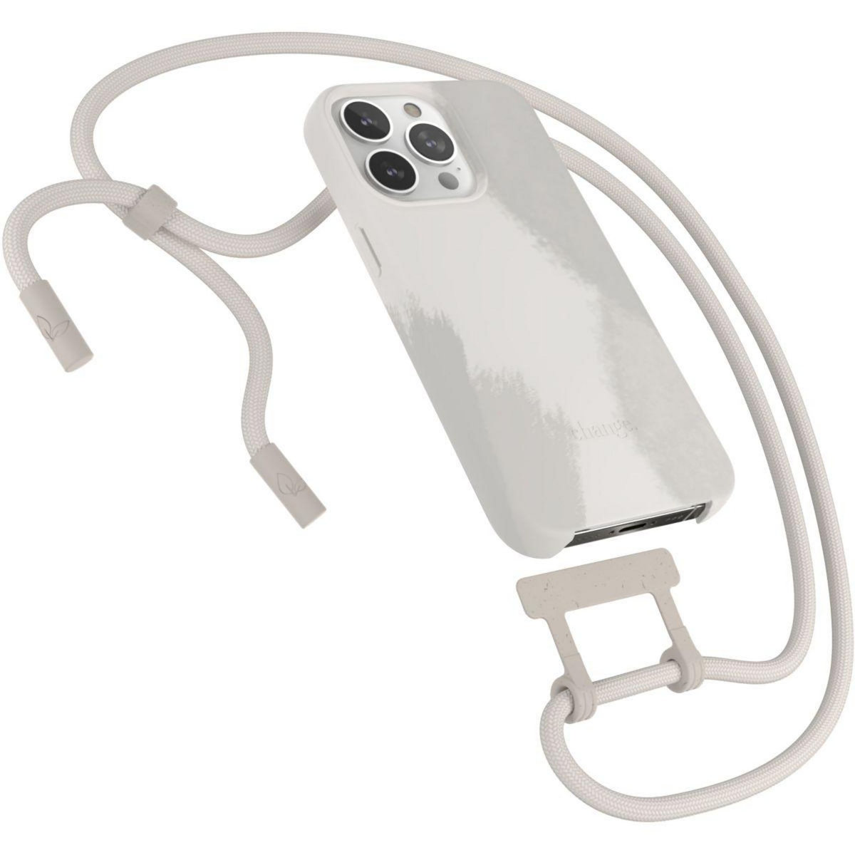 WOODCESSORIES Coque avec cordon iPhone 13 Pro Max Tour de cou blanc