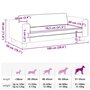 Voir la diapositive 6 : VIDAXL Lit pour chien avec extension marron 100x50x30 cm velours