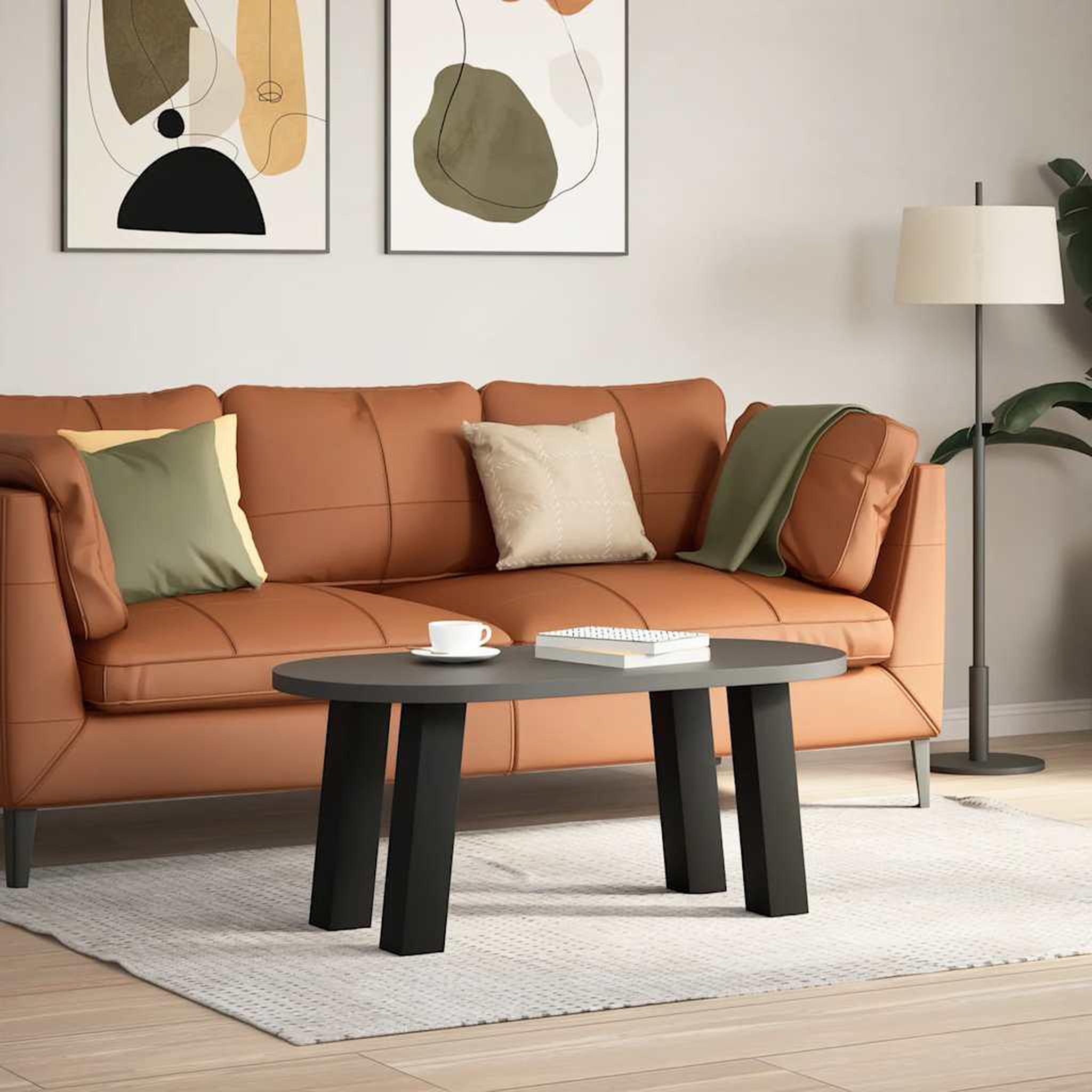Voir la diapositive 3 : VIDAXL Pieds de table basse 4 pcs noir 42 cm acier