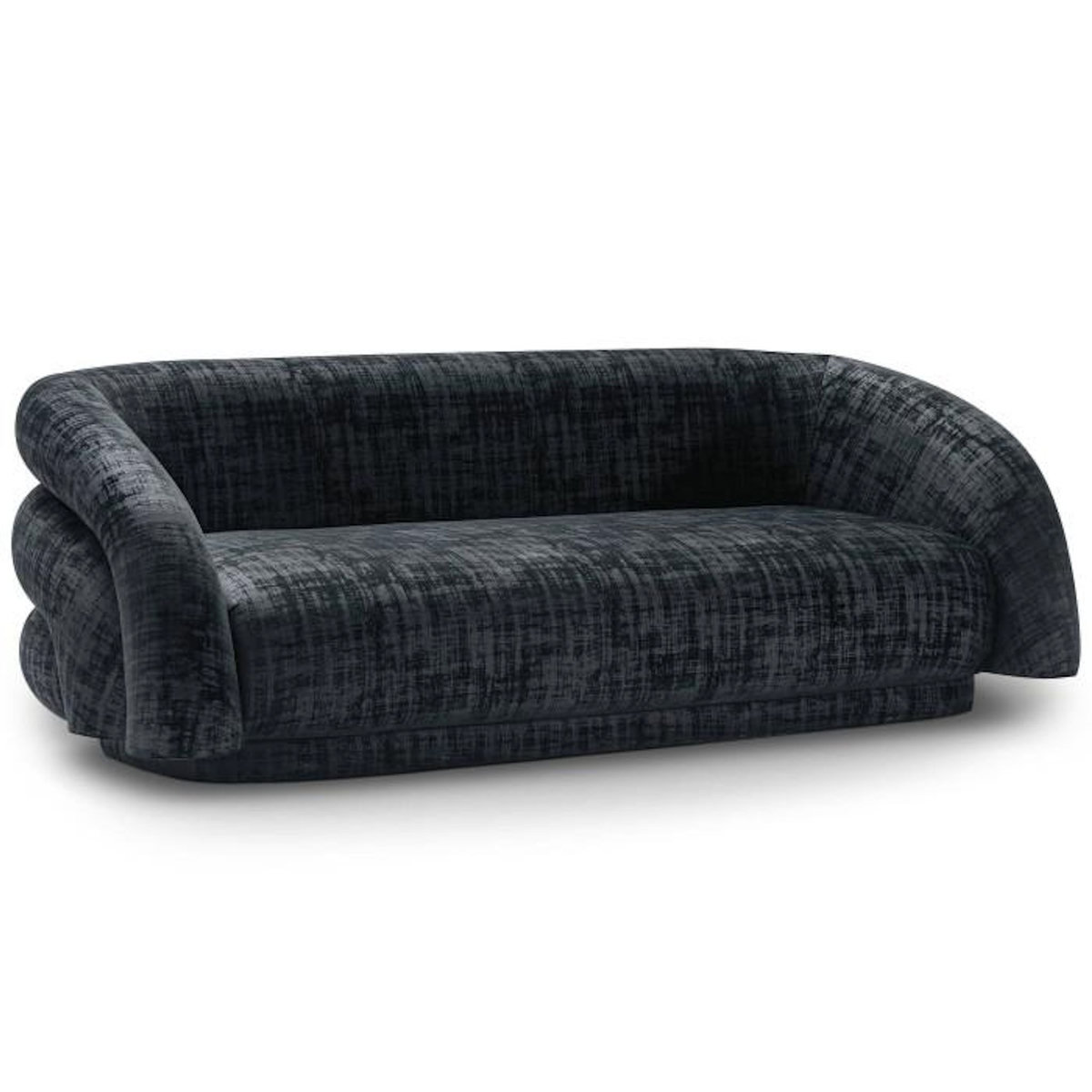 Paris Prix Canapé 3 Places Tissu  Kerio  210cm Noir