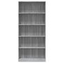 Voir la diapositive 4 : VIDAXL Bibliotheque 5 niveaux Sonoma gris 80x24x175 cm