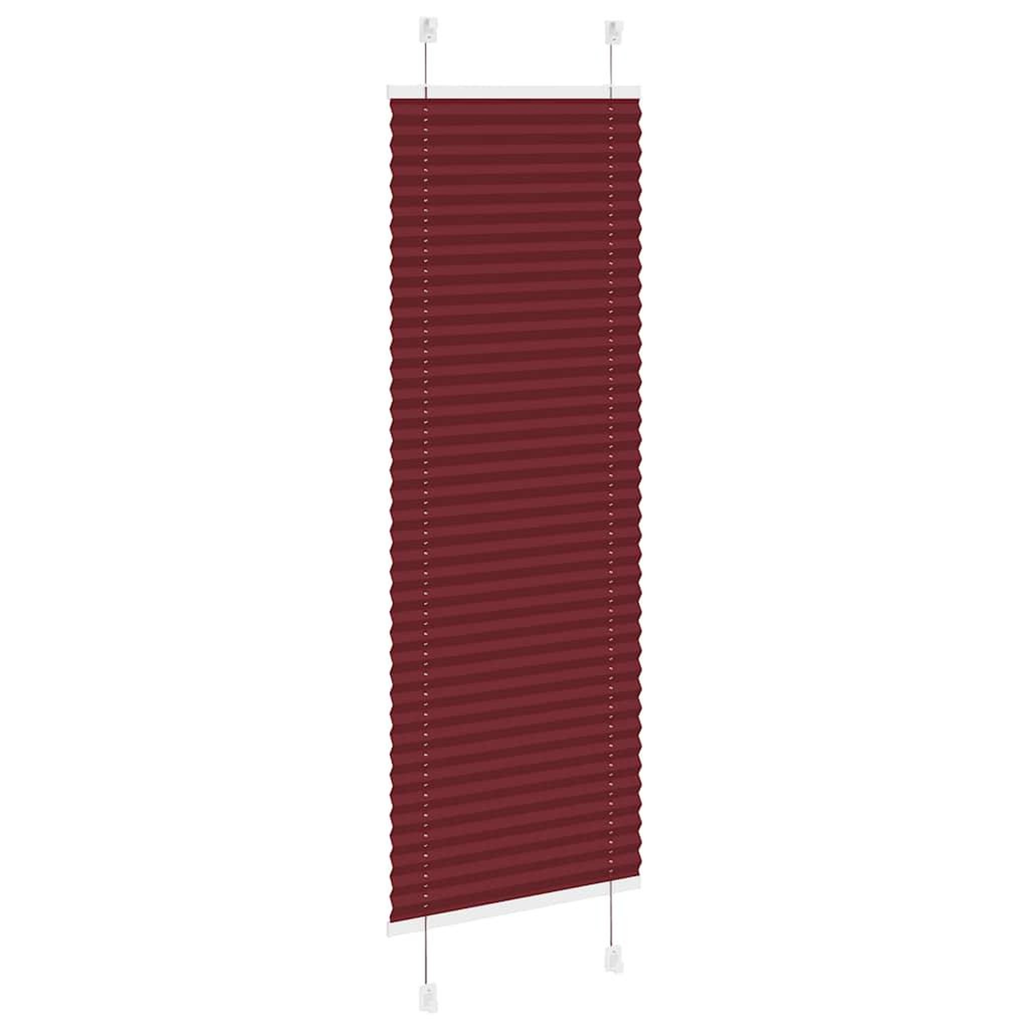 Voir la diapositive 4 : VIDAXL Store plisse rouge bordeaux 50x150 cm largeur du tissu 49,4 cm