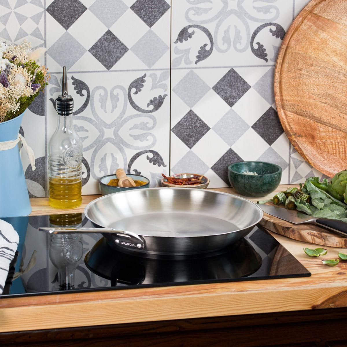 CRISTEL Poêle 30cm Inox 1826