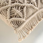 Voir la diapositive 3 : Paris Prix Coussin Déco Macramé  Indy  30x50cm Naturel