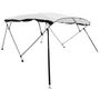 Voir la diapositive 3 : VIDAXL Toit bimini a 4 arceaux parois en maille 243x(185-198)x137 cm