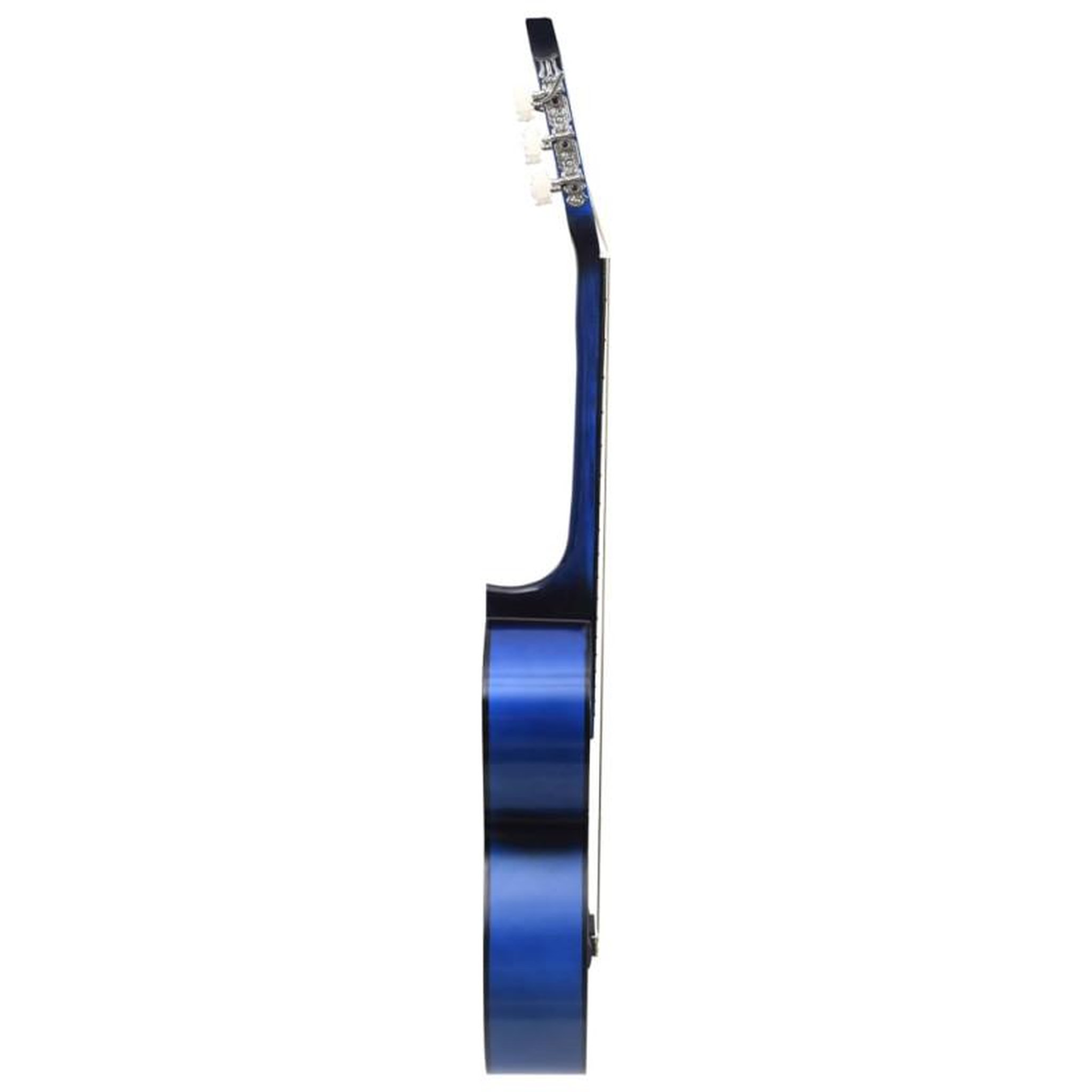 Voir la diapositive 3 : VIDAXL Guitare classique pour débutants Bleu 4 4 39 Tilleul