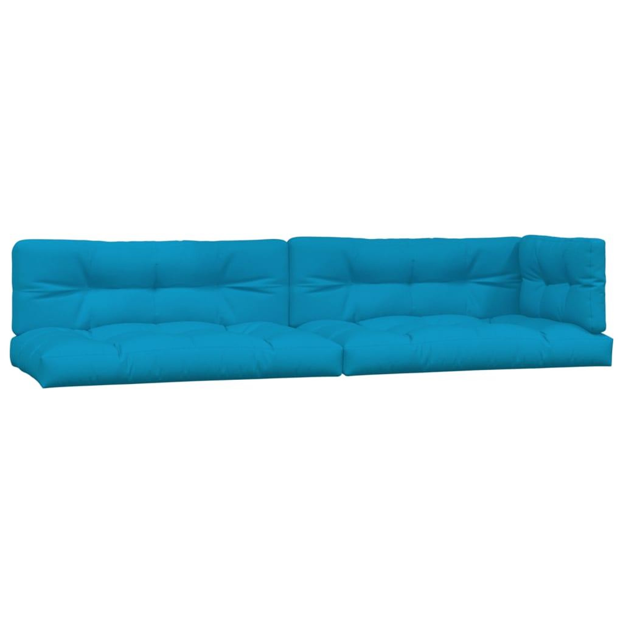 Voir la diapositive 2 : VIDAXL Coussins de palette lot de 5 bleu tissu