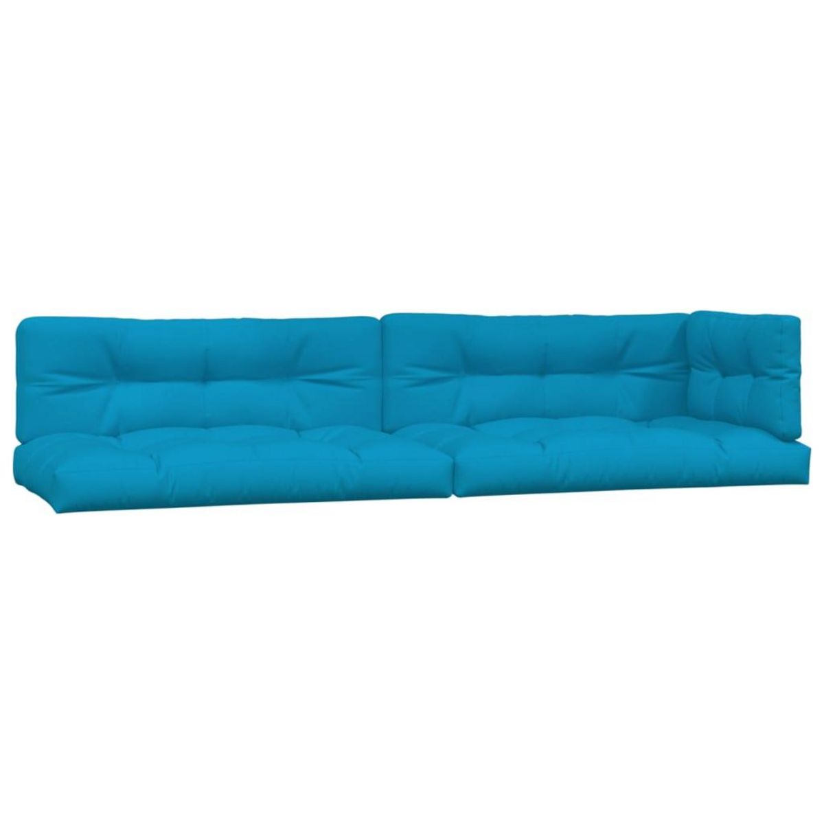 VIDAXL Coussins de palette lot de 5 bleu tissu
