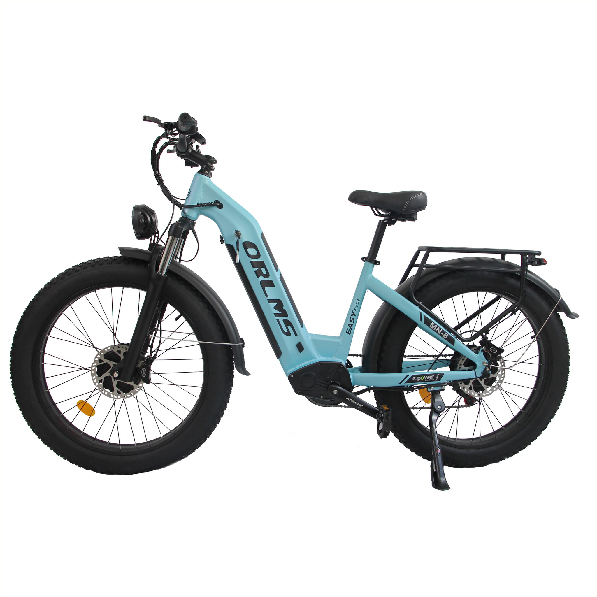 ORLMS Vélo électrique ORLMS MN-6. Coloris disponibles : Beige, Bleu