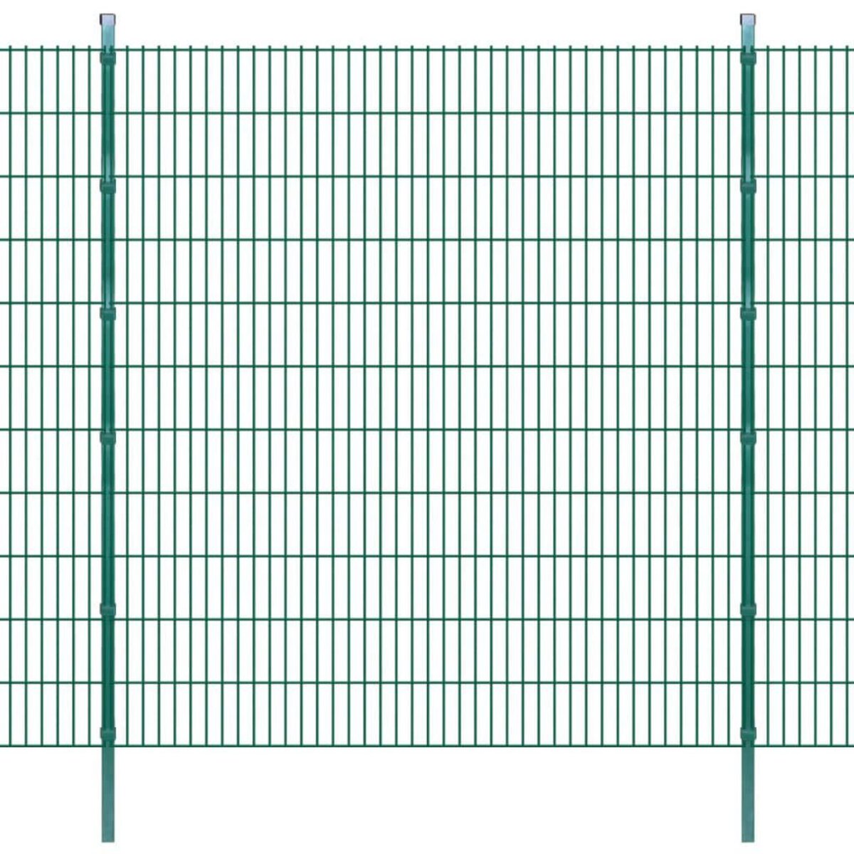 VIDAXL Panneaux de cloture 2D et poteaux 2008x2230 mm 6 m Vert