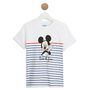Voir la diapositive 1 : INEXTENSO T-shirt blanc en coton Mickey garçon 