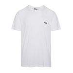 FILA T-shirt homme uni 100% coton Fila. Coloris disponibles : Blanc