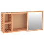 Voir la diapositive 1 : VIDAXL Armoire a miroir 80x17x34 cm Bois massif de noyer