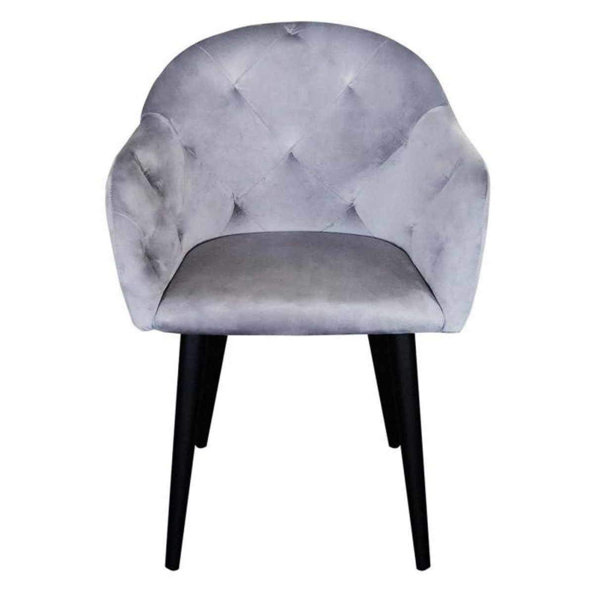 Paris Prix Fauteuil Design en Velours  Glany  81cm Argent