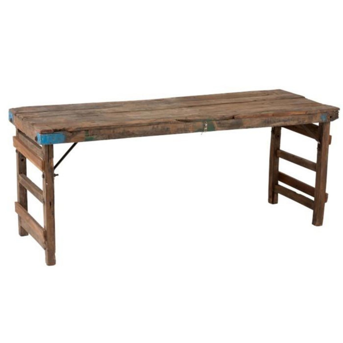 Paris Prix Console Vintage en Bois  Pesca  173cm Naturel