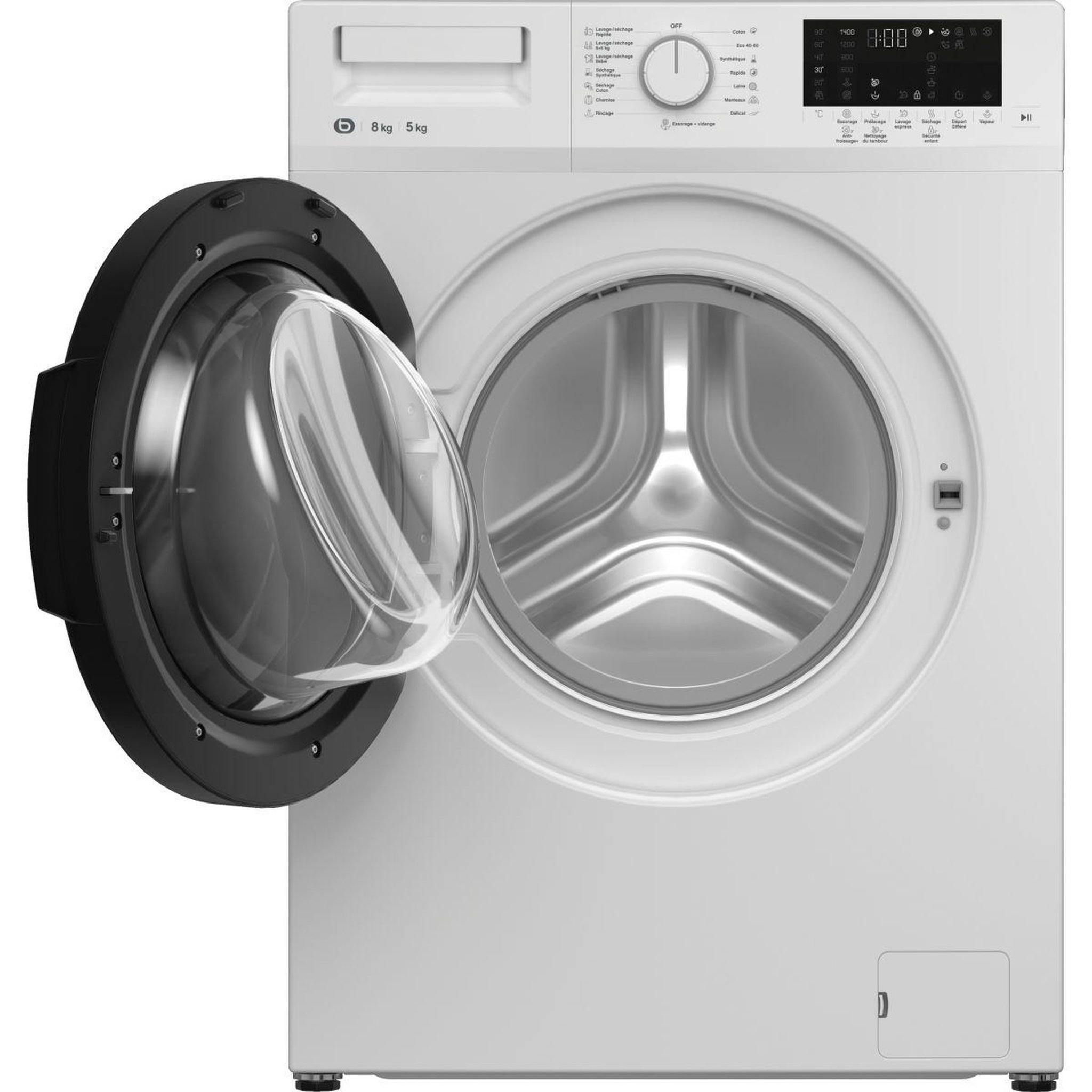 Voir la diapositive 2 : ESSENTIEL B Lave linge séchant hublot ELS85-2b