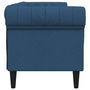 Voir la diapositive 5 : VIDAXL Canape Chesterfield 3 places bleu tissu