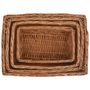 Voir la diapositive 3 : VIDAXL Ensemble de paniers gigognes 4 pcs Marron Saule