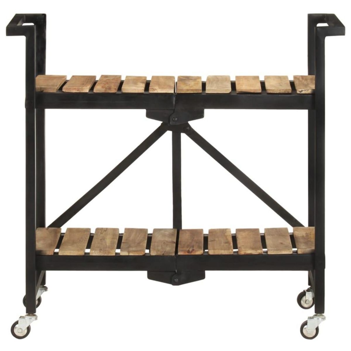 VIDAXL Chariot de cuisine 87x36x81 cm Bois massif de manguier