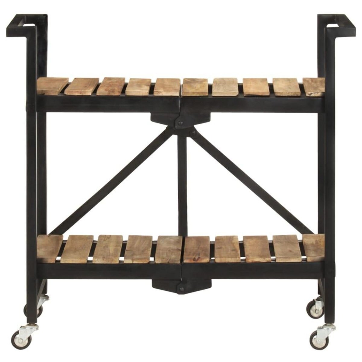 VIDAXL Chariot de cuisine 87x36x81 cm Bois massif de manguier