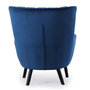 Voir la diapositive 4 : Paris Prix Fauteuil Scandinave Velours  Velvet  94cm Bleu