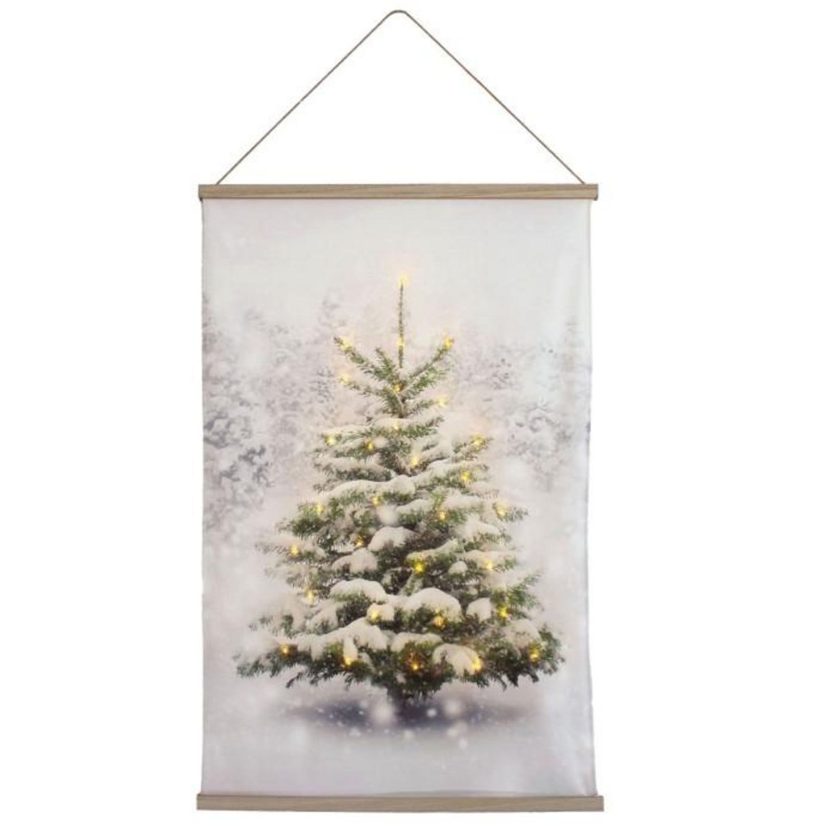 Paris Prix Toile Murale Déco LED  Noël  75x112cm Multicolore