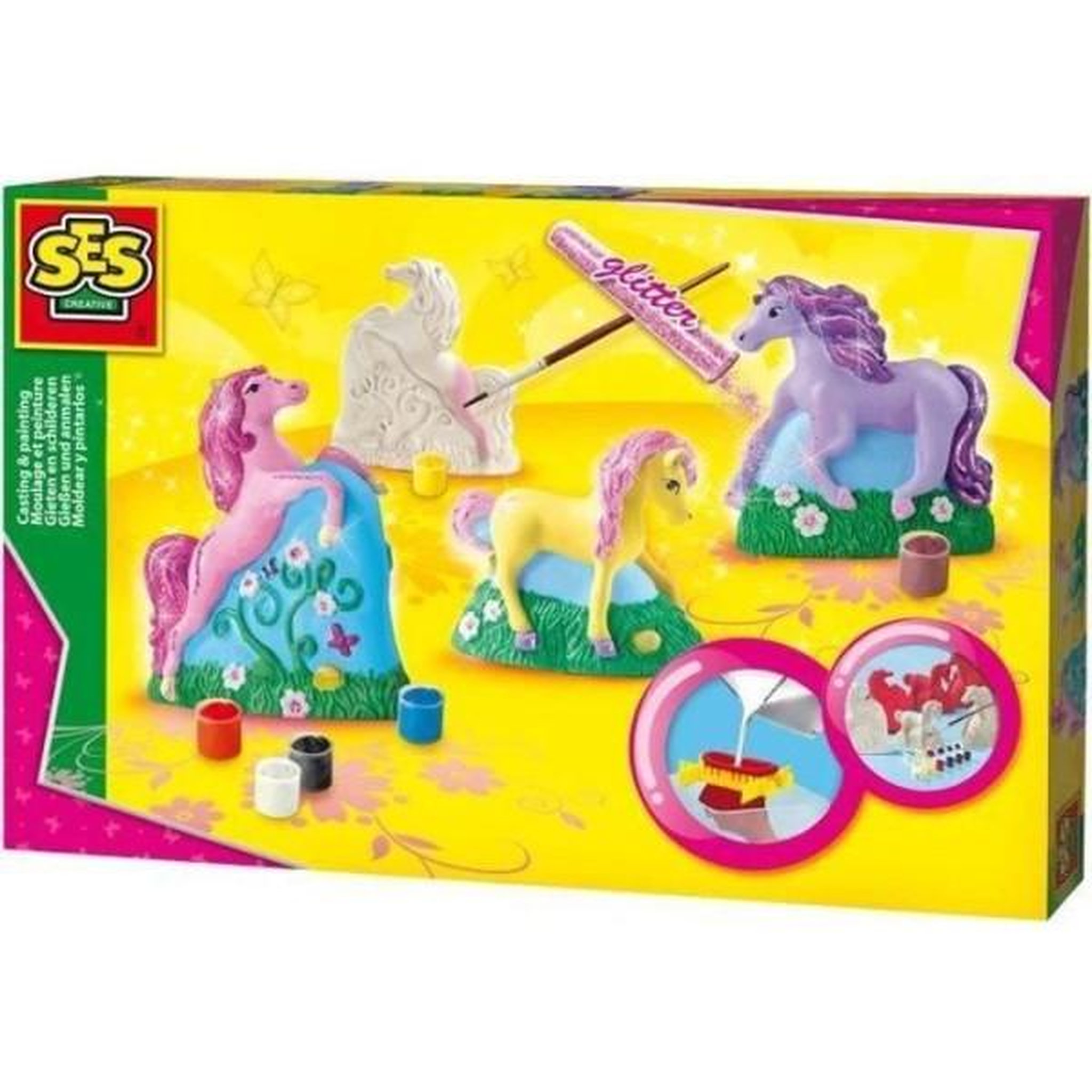 SES Creative SES CREATIVE - Moulage et peinture - 3 chevaux - a partir de 5 ans - Mixte - Plâtre et peinture inclus