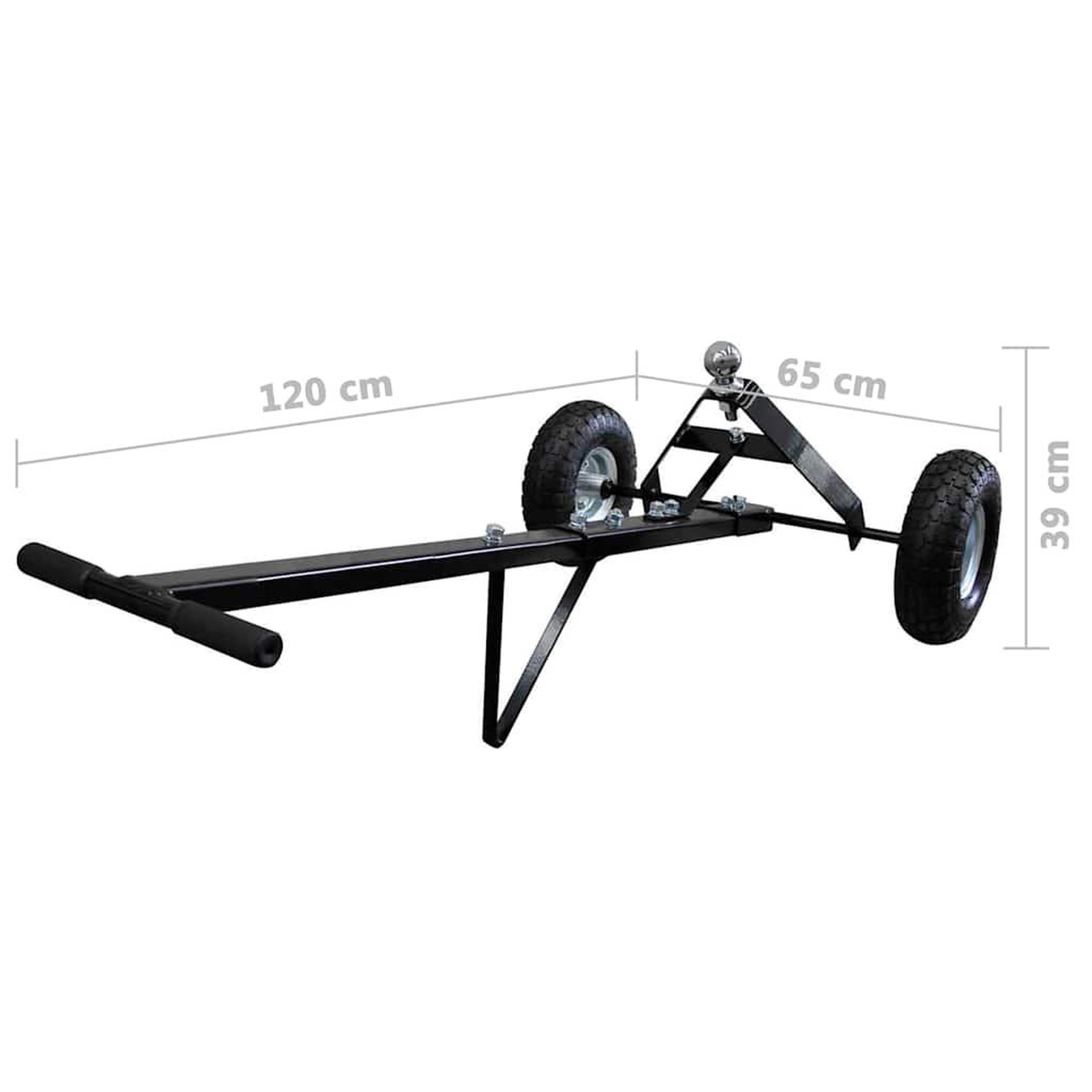 Voir la diapositive 6 : VIDAXL Chariot a main de remorque utilitaire bateau deux pneus 275 kg