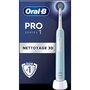 ORAL B Brosse à dents électrique Pro 1 Bleue Cross Action + 1 brossette